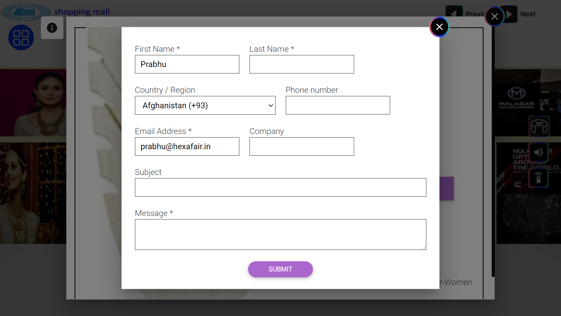 product enquiry form